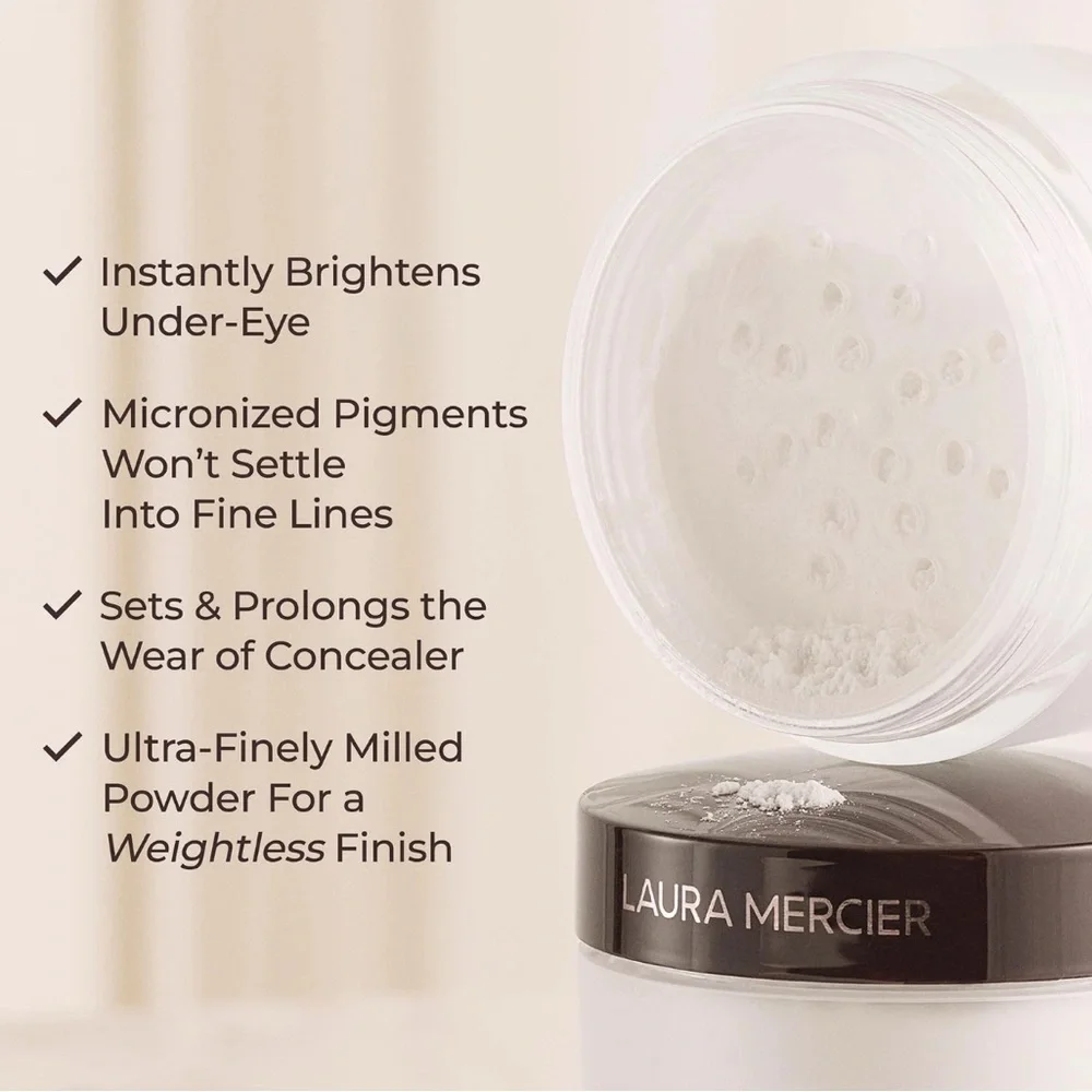 NEW Laura Mercier Secret Brightening Powder 1 for under eyes Translucent .14 Oz